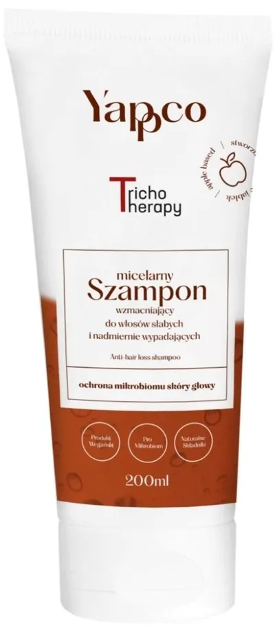 Yappco Tricho Therapy, Micelarny szampon wzmacniający do włosów słabych i nadmiernie wypadających