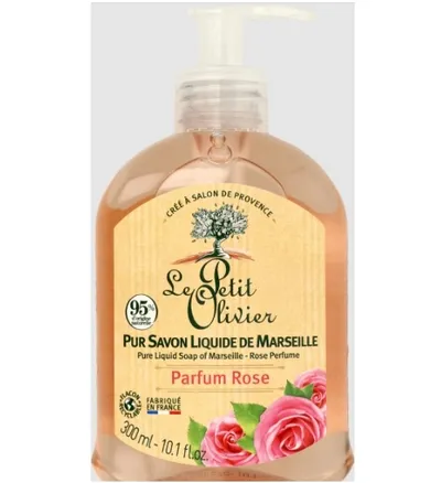 Le Petit Olivier Pur Savon Liquide de Marseille Parfum Rose (Mydło w płynie marsylskie o zapachu róży)