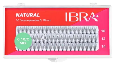 Ibra Natural, Knot Free C (Zestaw kępek rzęs (różne rodzaje))