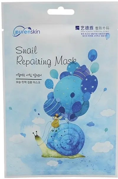 Purenskin Snail Repair Mask (Regenerująco-rewitalizująca maska w płachcie)