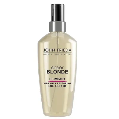 John Frieda Sheer Blonde, Hi-Impact Oil Elixir (Odbudowujący olejkowy eliksir do włosów blond)