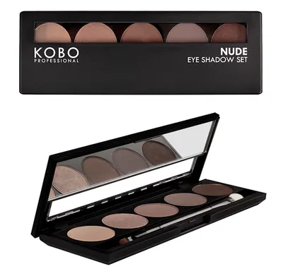 Kobo Professional Nude Eyeshadow Set (Paleta 5 cieni do powiek w tonacji neutralnej)