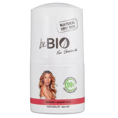 beBIO Naturalny dezodorant roll-on `Granat i jagody Goji`
