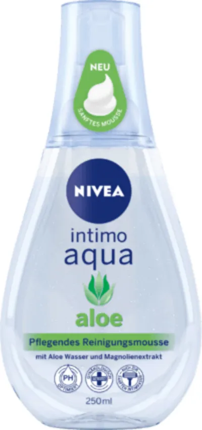 Nivea Intimo Aqua, Intimwaschlotion Aloe (Mus do higieny intymnej z wyciągiem z aloesu)