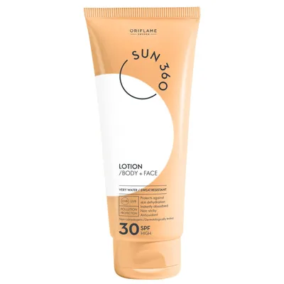 Oriflame Sun 360, Lotion Body + Face SPF 30 (Balsam do opalania SPF 30)