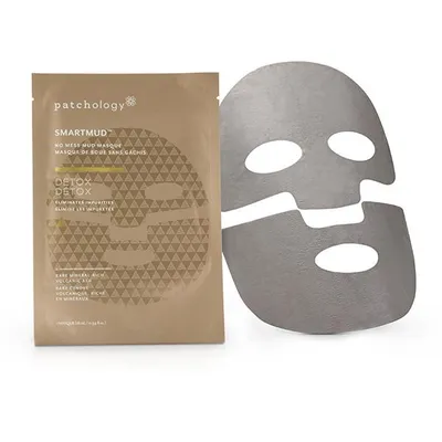 Patchology Smartmud, No Mess Mud Masque (Oczyszczająca błotna maseczka w płachcie)