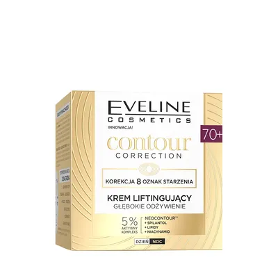 Eveline Cosmetics Contour Correction, Krem liftingujący `Głębokie odżywienie` 70+