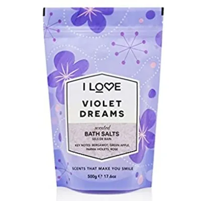 I Love... Cosmetics Violet Dreams, Sented Bath Salts (Sól do kąpieli)