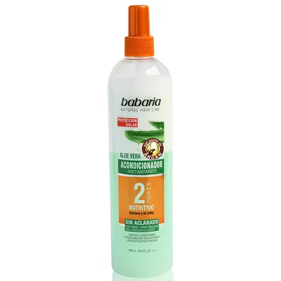 Babaria Natural Cosmetics Aloe Vera & Ginseng, Instant Conditioner (Odżywka dwufazowa bez spłukiwania 'Aloes i żeń-szeń')