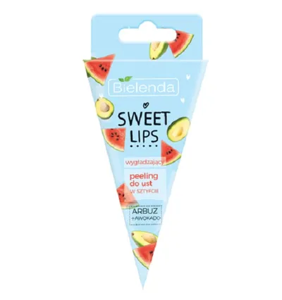 Bielenda Sweet Lips, Peeling do ust w sztyfcie `Arbuz + awokado`