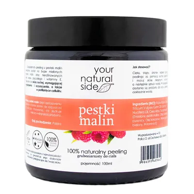 Your Natural Side Peeling z pestek malin  gruboziarnisty