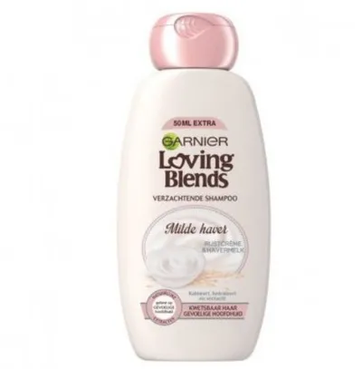 Garnier Loving Blends, Szampon kojący do włosów delikatnych z mleczkiemowsianym i ryżowym