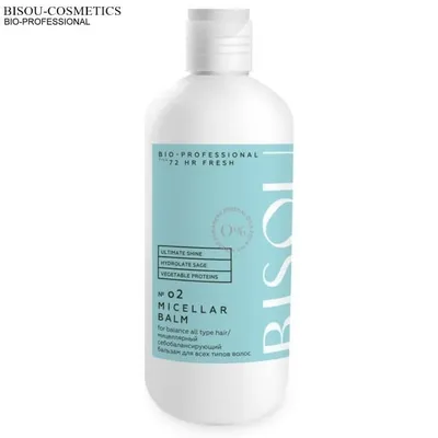 Bisou Bio-professional,  72h Fresh  Micellar Balm (Balsam micelarny do wszystkich rodzajów włosów)