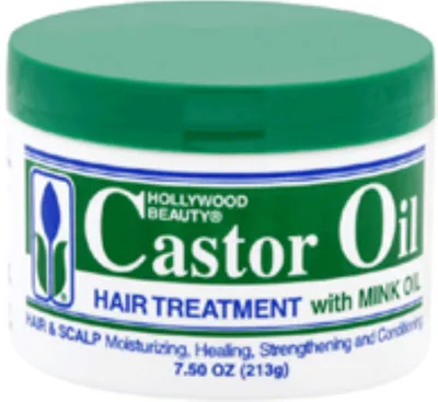 Hollywood Beauty Castor Oil, Hair Treatment with Mink Oil (Odżywka do włosów z olejem z norek)