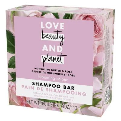 Love Beauty and Planet Murumuru Butter & Rose, Blooming Colour Shampoo Bar (Szampon w kostce do włosów farbowanych)
