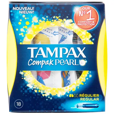 Tampax Compak Pearl Regular Tampons (Tampony z aplikatorem)