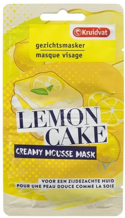 Kruidvat Gezichtsmasker, Lemon Cake Creamy Mousse Mask (Kremowa maseczka do twarzy `Ciasto cytrynowe`)