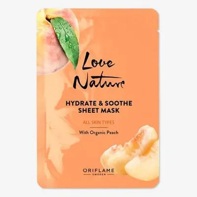 Oriflame Love Nature, Hydrate & Soothe Sheet Mask (Kojąca maseczka w płachcie)