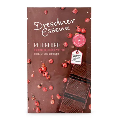 Dresdner Essenz Pflegebad Schokolade/Rosa Pfeffer (Sól do kąpieli `Czekolada i różowy pieprz`)