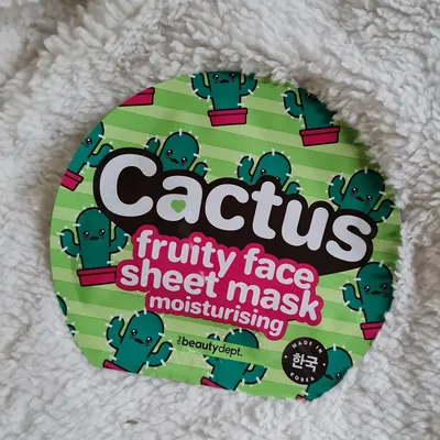 The Beauty Dept. Cactus Fruity Face Sheet Mask Moisturising (Nawilżająca maseczka w płachcie)