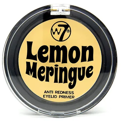 W7 Lemon Meringue, Anti Redness Eyelid Primer (Żółta baza pod cienie)