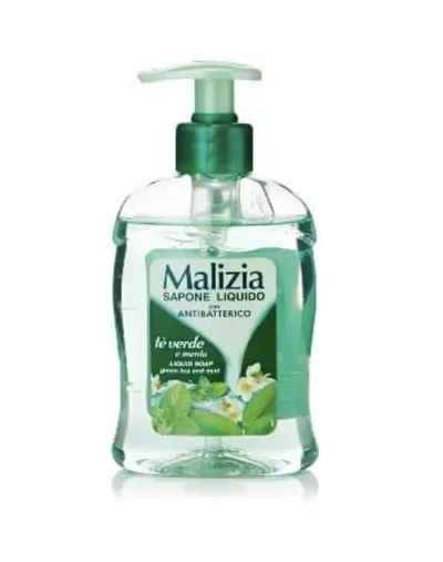 Malizia Mint & Green Tea, Liquid Soap (Mięta i zielona herbata, Mydło w płynie)