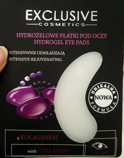Exclusive Cosmetics Hydrożelowe płatki pod oczy z kolagenem