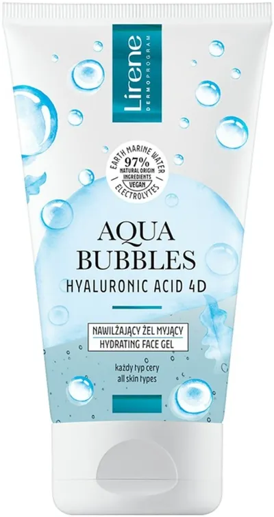 Lirene Dermoprogram Aqua Bubbles, Nawilżający żel myjący