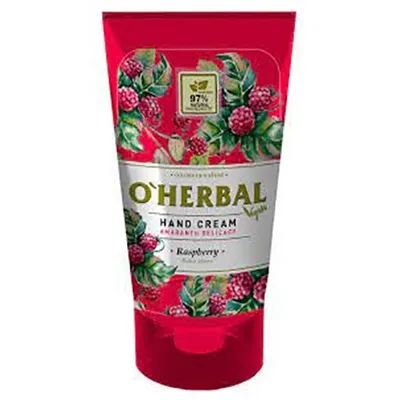 O'Herbal Hand Cream Amaranth Delicacy Raspberry (Krem do rąk `Amarantowa delikatność - malina`)