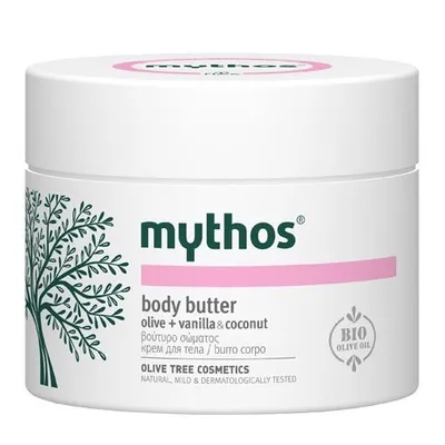 Flax Mythos, Body Butter Vanilla & Coconut (Oliwkowe masło do ciała z wanilią i kokosem)