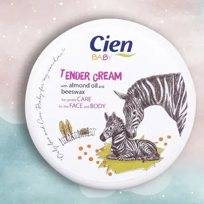 Cien Baby Cream (Łagodny krem z olejkiem migdałowym i woskiem pszczelim)