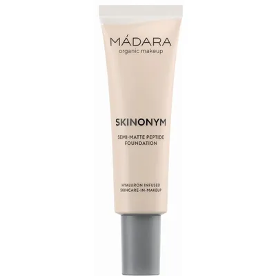 Madara Organic Skincare Skinonym, Semi-Matte Peptide Foundation (Półmatowy podkład do twarzy z peptydami)