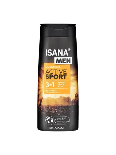 Isana Men, Shower Gel 3 in 1, Żel pod prysznic (różne zapachy)