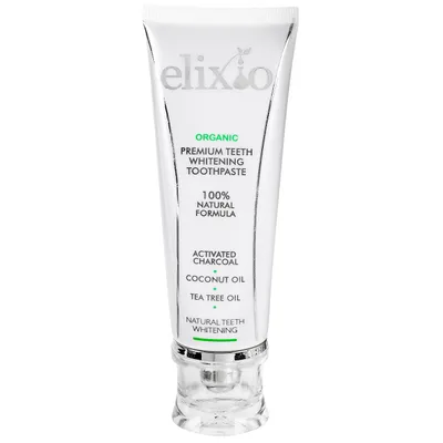 Elixio Organic Premium Teeth Whitening Toothpaste (Wybielająca pasta do zębów na bazie węgla aktywnego)
