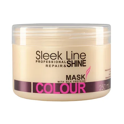 Stapiz Sleek Line, Repair & Shine, Mask Colour (Maska z jedwabiem do włosów farbowanych)
