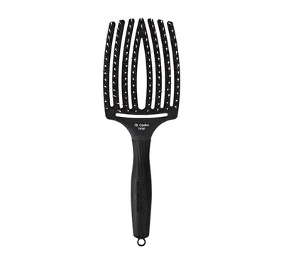 Olivia Garden Finger Brush Curved & Vented Large (Szczotka nylonowa do gęstych i kręconych włosów)