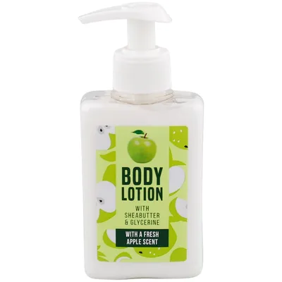 Action Body Lotion with Sheabutter & Glycerine with a Fresh Apple Scent (Balsam do ciała z masłem shea i gliceryną o zapachu świeżego jabłka)
