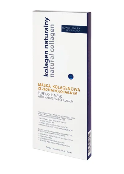 Colway Natural Collagen, Maska kolagenowa ze złotem koloidalnym