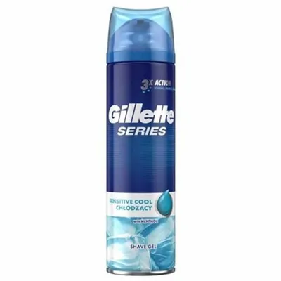 Gillette Series, Sensitive Cool, Shave Gel (Żel do golenia chłodzący z mentolem)