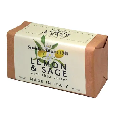 Saponificio Varesino Lemon and Sage Soap (Mydło do twarzy i ciała `Cytryna i szałwia`)