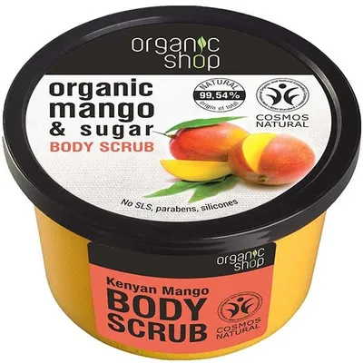 Organic Shop Mango & Sugar, Body Scrub (Scrub do ciała `Kenijskie mango`)