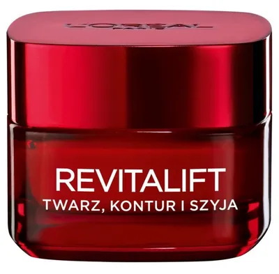 L'Oreal Paris Revitalift, Twarz, kontur i szyja, Napinający krem przeciwzmarszczkowy ujędrniający (nowa wersja)