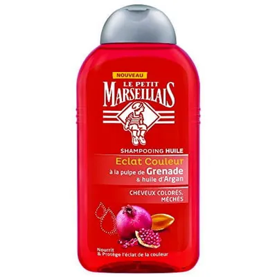 Le Petit Marseillais Eclat Couleur Shampooing Huile (Szampon do włosów farbowanych `Olejek Arganowy i granat`)