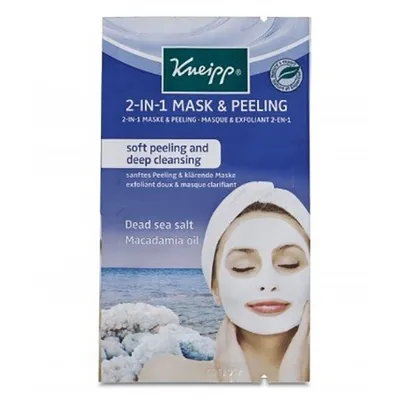 Kneipp 2-in-1 Mask & Peeling Dead Sea Salt Macadamia Oil (Maseczka z peelingiem `Sól Morza Martwego i olej makadamia`)