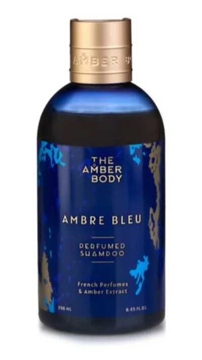 The Amber Body Ambre Bleu, Perfumowany szampon do włosów