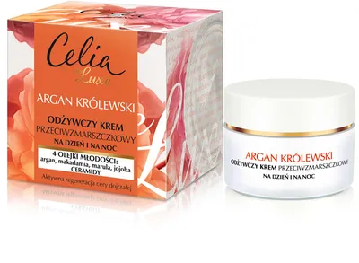Celia de Luxe, Argan Królewski, Odżywczy krem przeciwzmarszczkowy na dzień i noc