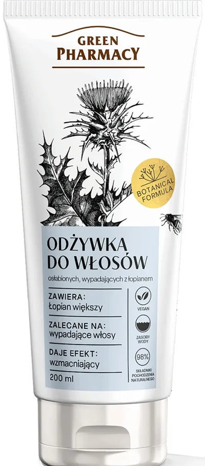 Green Pharmacy Odżywka do włosów osłabionych, wypadających z łopianem
