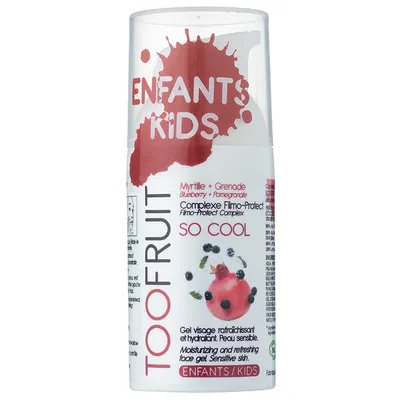 Toofruit So Cool, Gel Visage Hydratant et Rafraichissant Myrtille et Grenade (Delikatny żel nawilżający dla dzieci `Jagoda i granat`)