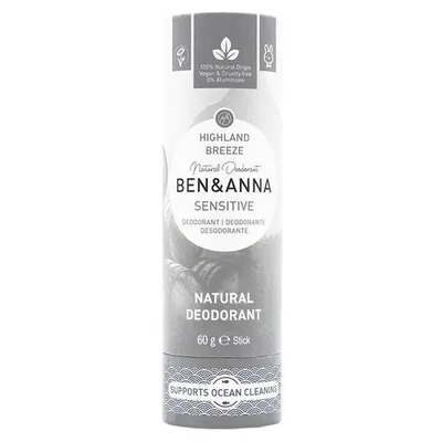 Ben&Anna Sensitive Natural Deodorant Highland Breeze (Naturalny dezodorant bez sody)