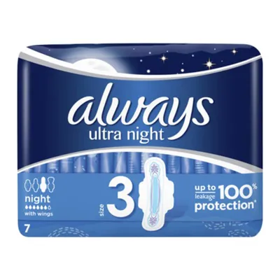 Always Ultra Night, Podpaski higieniczne rozmiar 3